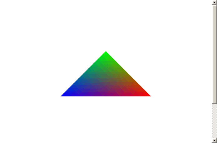 自定义绘制一个彩色三角形，了解geometry的结构